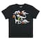 Charcoal Dinosaur Skeletons Youth Crew Neck T-Shirt by Celebrate It™
